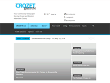 Tablet Screenshot of crozetgazette.com